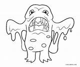 Monster Coloring Pages Kids Printable Toddlers sketch template