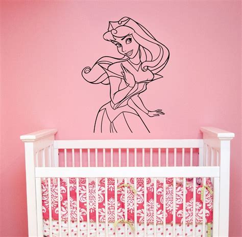 princess aurora wall decal cartoon movie sleeping beauty wall stickers