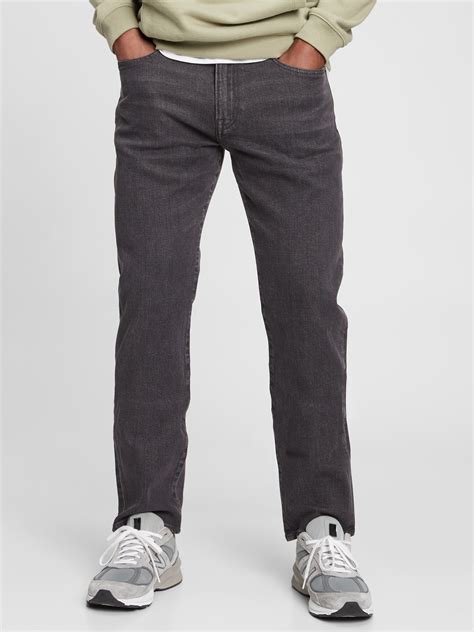 soft flex straight jeans  washwell gap