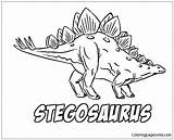 Stegosaurus Coloring Pages Dinosaurs Color Online Printable Coloringpagesonly sketch template