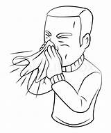 Estornudo Sneezing Estornudos Allergi Vektor Starnuti Vectores sketch template