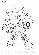 Sonic Hedgehog Silver Draw Drawing Step Cartoon Characters Tutorials Learn Getdrawings Drawingtutorials101 sketch template