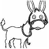 Donkey Mexican Coloring Pages Chibi Surprised sketch template