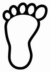 Baby Footprint Printable Template Clipart sketch template