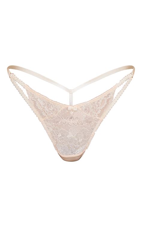 nude ann summers sexy lace thong lingerie prettylittlething