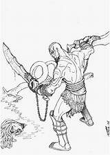Kratos Pencils Artofjustaman Drawings Deviantart Template Favourites Add sketch template