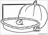 Coloring Pumpkin Pages Pie Food Printable Color Creamy Cake Supercoloring Version Click sketch template