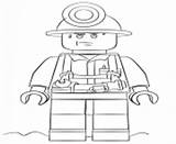 City Coloring Pages Lego Police Undercover Printable Miner Print Info Color sketch template