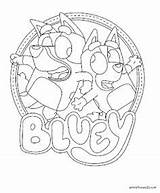 Bluey Bingo sketch template