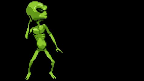 pixelated pixel art pixels  bit aliens green black background