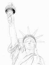 Liberty Statue Coloring Pages Drawing Printable Pencil Kids Outline Sketch Torch Clipart Sheet Template Cliparts Directed Getdrawings Library Bestcoloringpagesforkids Paintingvalley sketch template