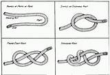 Knots Bends Knot Stevedore Overhand Prop sketch template