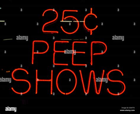 Peep Show Fluorescent Light Red Lights Lighting Sex Industry Shows