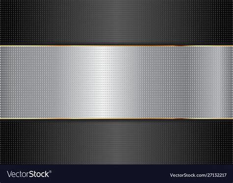 black  silver metallic textured background vector image