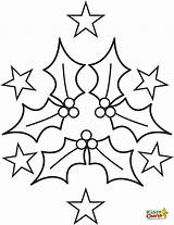 Holly Coloring Pages Christmas Printable Colouring Kiddycharts Kids Holiday Color Stencils Print Visit Getcolorings Library Clipart Popular sketch template
