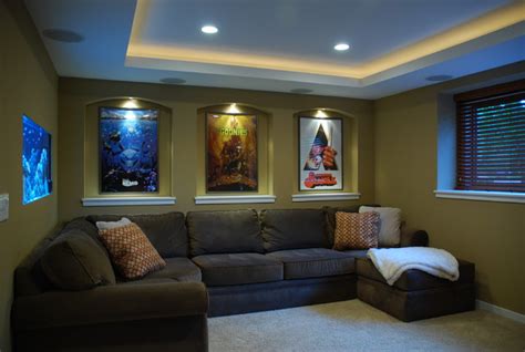 small home theater contemporary home theater