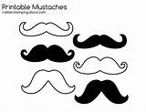 Mustache Moustache Printable Clipart Template Coloring Pages Craft Moustaches Small Stamp Printables Outlines Clip Projects Print Simple Cliparts Et Noir sketch template