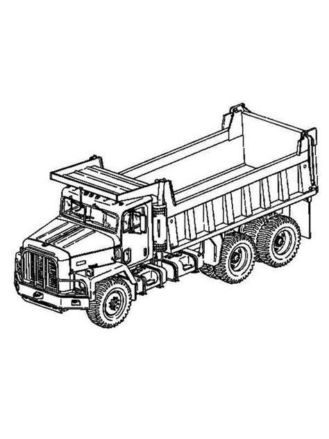 printable happy dump truck coloring pages dump truck coloring page
