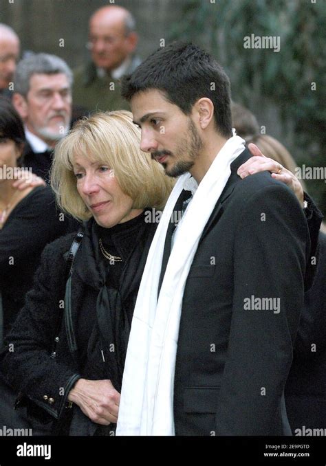 son  actress claude jade pierre costes   sister annie baud jourre attend  funeral