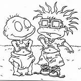 Rugrats Coloring Pages Tommy Pickles Regard Encourage Color sketch template
