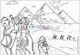 Colouring Pyramids Egypt Pages Coloring Ancient Sphinx Children Printable Color Activity Book Village Great Pdf Print Explore sketch template