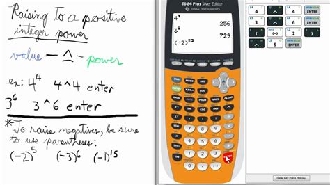 positive integer exponents ti  calculator exponent series youtube