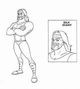 Hogan Wrestling sketch template