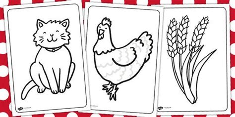 red hen colouring sheets pizza coloring page cute coloring
