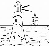 Lighthouse Leuchtturm Designlooter sketch template