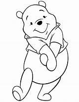 Coloring Pooh Winnie Pages Printable Bear Print Disney Cute Cartoon Kids Para Templates Drawings Dibujos Dibujar Animados Choose Board Tattoo sketch template