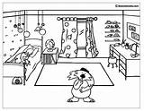 Coloring Bedroom Pages Boy Printable Buildings Worksheets Girls Colouring Kids Drawing School Bedrooms Beautiful Interior Sheets Popular sketch template