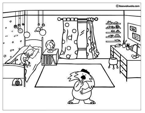 girls bedroom coloring page   girls bedroom coloring