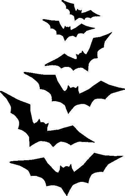 bats stencils clipart
