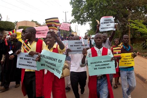 uganda celebrates anti gay law with five hour ceremony