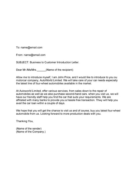 business introduction letters  ms word templatelab