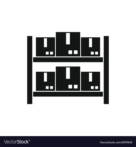 storage  goods  warehouse icon simple style vector image