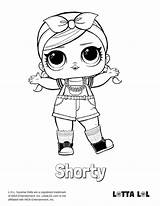 Lol Coloring Pages Shorty Surprise Doll Color Lotta Cartoon Dolls Visit Print Printable Blogx Info sketch template