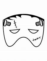 Halloween Masks Mask Printable Template Eye Children Frankenstein Kid Sampletemplatess Connect Let sketch template