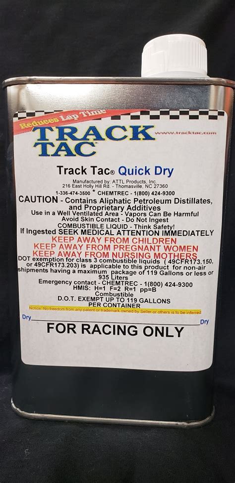 quick dry track tac