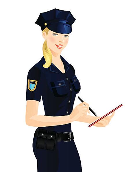 pretty police woman illustrations royalty free vector graphics and clip