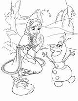 Disney Coloring Pages Anna Olaf Walt Characters Princess Frozen Fanpop Sheets Colouring Activity Color Coloriages Kolorowanki Adults sketch template