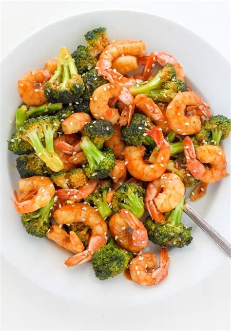 minute skinny sriracha shrimp  broccoli baker  nature