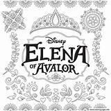 Coloring Disney Elena Avalor Logo Princess Pages Chanel Kids Cartoon Printable Color Print Getcolorings Fun sketch template