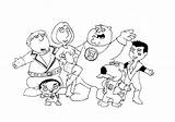 Coloring Pages Brian Griffin Guy Family Printable Getdrawings Getcolorings sketch template