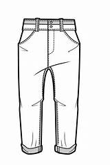 Pants Croquis Sketches Pantaloni Wgsn Mens sketch template