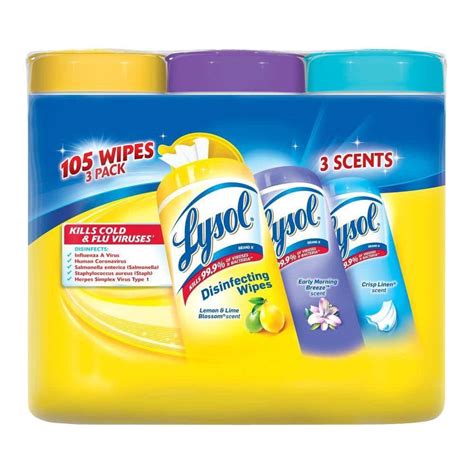 lysol multi scent disinfecting wipes  count  pack