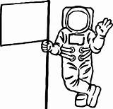 Astronaut Coloring Astronauts Zeichnung Ausdrucken Clipartmag Clipground Ingrahamrobotics sketch template