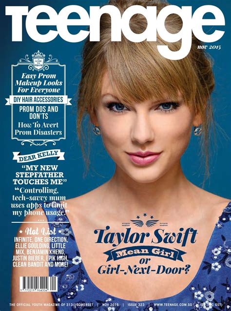 taylor swift teenage magazine november  cover celebmafia