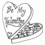Coloring Pages Chocolate Valentine Box Candy February Drawing Cookies Valentines Chocolates Bar Kids Color Printable Sheets Chip Sketch Getcolorings Getdrawings sketch template