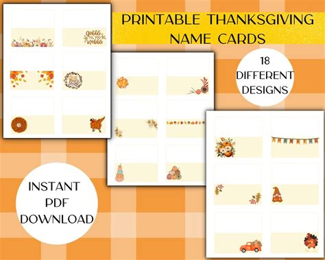 printable thanksgiving  cards  table thanksgiving etsy